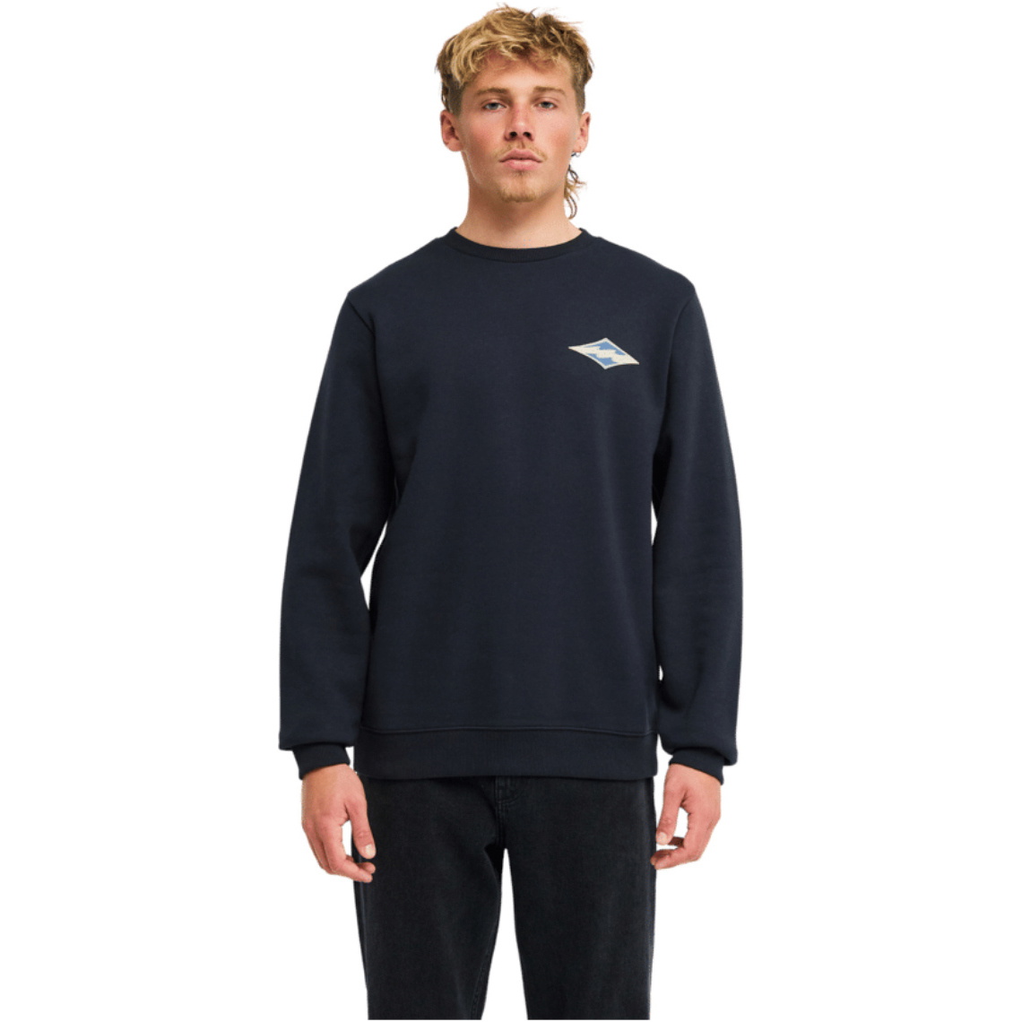 2026 Billabong Mens Foundation Crew Sweatshirt EBYSF00188 - Black